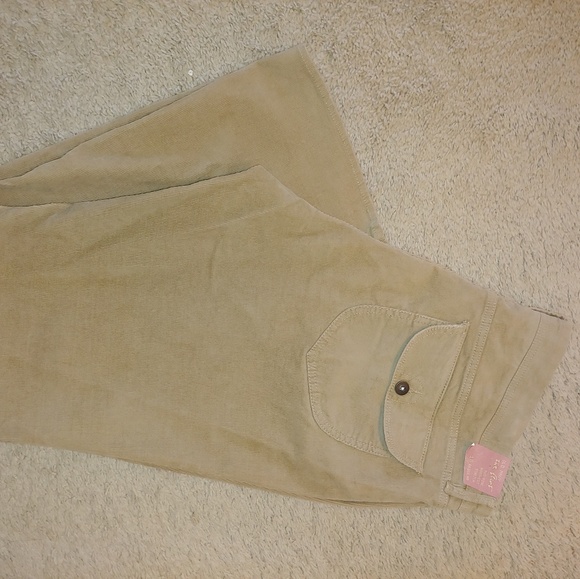 Women's Khaki Corduroy Pants - Picture 4 of 5